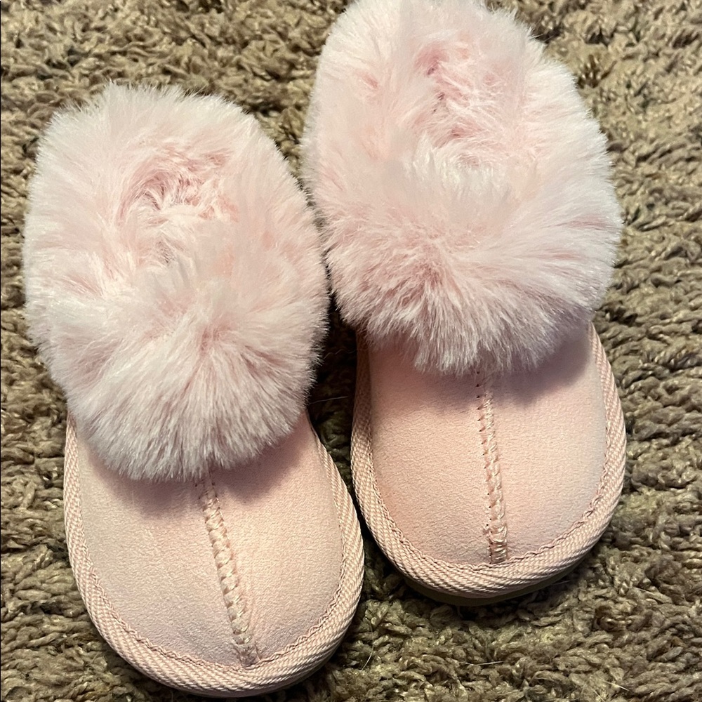 Cozy Pink Toddler Slippers